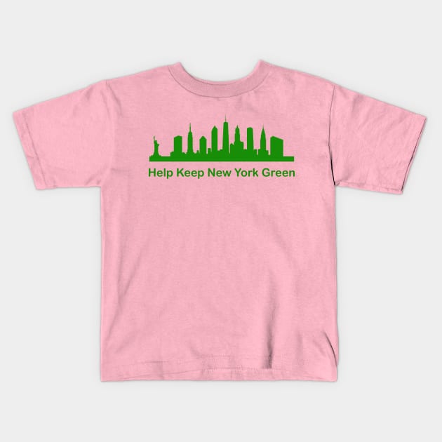 Help Keep New York Green - Recycle Kids T-Shirt by PeppermintClover